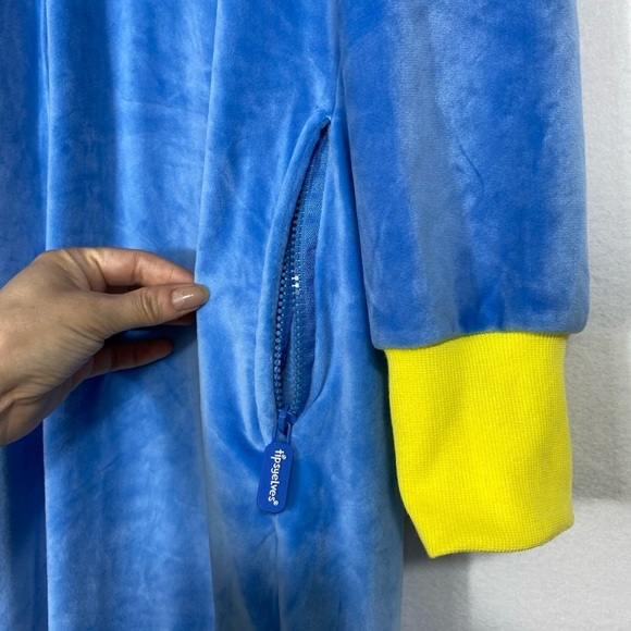 Tipsy Elves Hippo Costume Full Zip Onesie Size Large - Picture 7 of 13